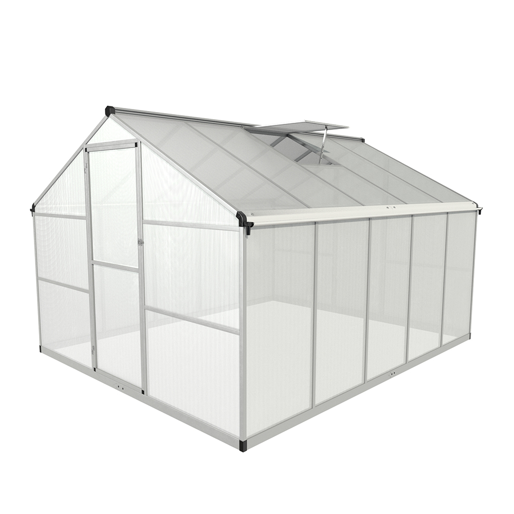 250-5 302x250x195cm Dažďové žľaby Jednokrídlové dvere Green House